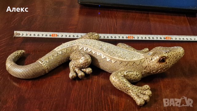 Голям гущер, 40см Нов!, снимка 3 - Антикварни и старинни предмети - 42964908
