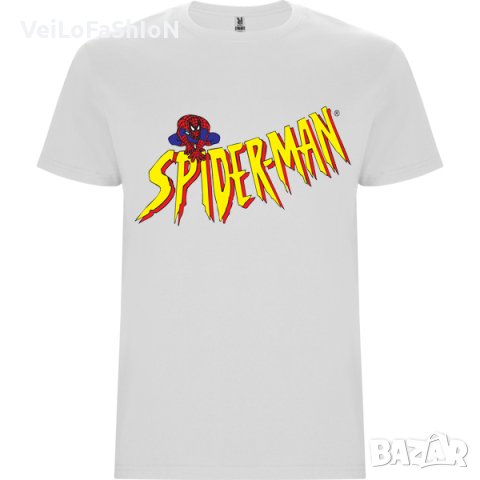 Нова детска тениска СпайдърМен (Spider-Man) в бял цвят, снимка 1 - Детски тениски и потници - 43952726