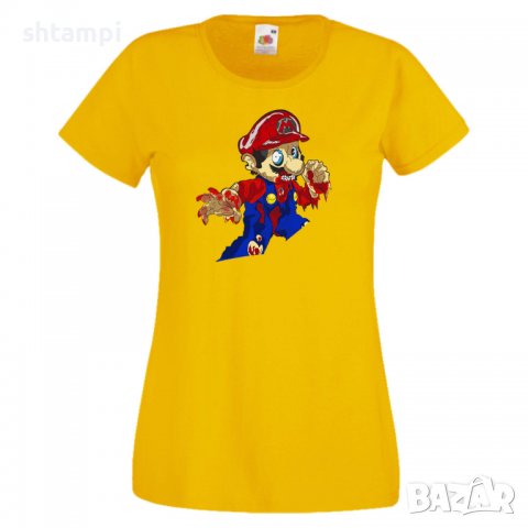 Дамска тениска Mario Zombie 4 Игра,Изненада,Подарък,Празник,Повод, снимка 2 - Тениски - 37237849