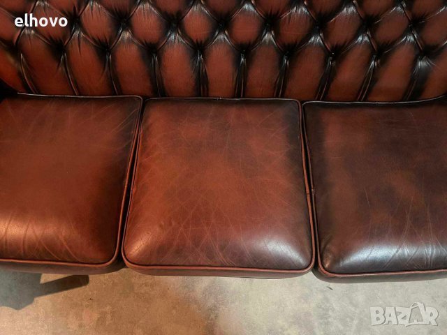 Диван 3-ка+2фотьойла стил „Честърфийлд“, снимка 13 - Дивани и мека мебел - 43326369