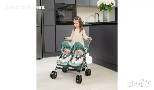 Детска количка за кукли за близнаци Mamas & Papas Junior Twin Cruise, снимка 5 - Кукли - 53491341