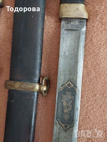 Царска Русия-два броя шашки,сабя,кинжал ,ятаган,шашка, снимка 14 - Антикварни и старинни предмети - 53603256