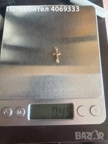Златно кръстче 0.45гр 14к , снимка 4 - Колиета, медальони, синджири - 50833191
