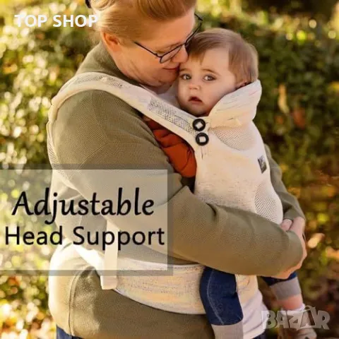 Нова Ергономична Бебешка Носилка Bebamour, 4 Позиции, Сива за бебе майка, снимка 2 - Кенгура и ранички - 49343947
