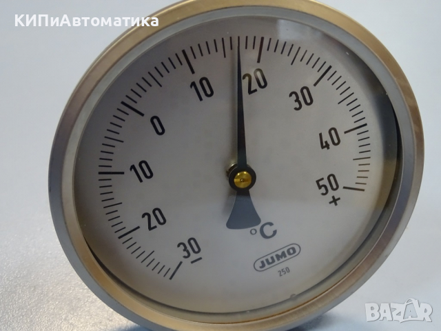 биметален термометър JUMO immersion thermometer ф100mm, -30/+50°C, L-100mm, снимка 2 - Резервни части за машини - 36530518