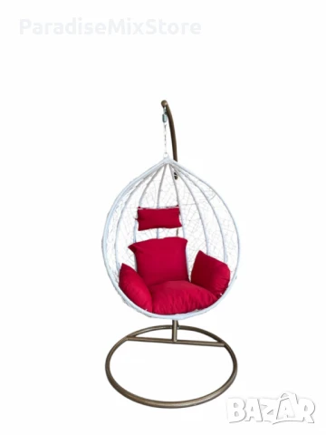 Градинска люлка от PVC ратан с метална конструкция. , снимка 1