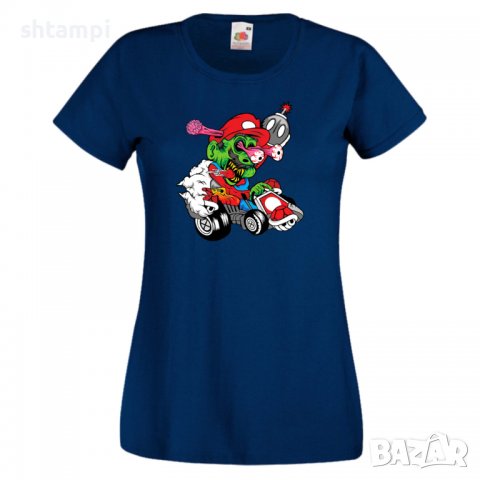Дамска тениска Mario Cart Zombie 3 Игра,Изненада,Подарък,Празник,Повод, снимка 9 - Тениски - 37236098