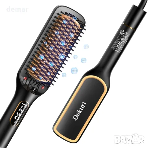 Четка за изправяне на коса, 42 мм, 10 милиона отрицателни йона, 6 температурни настройки, 130°C-230°