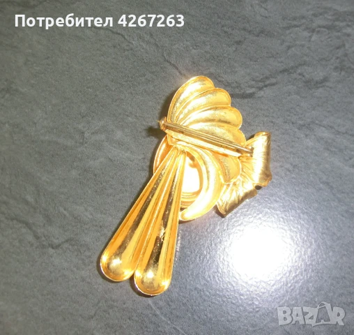 Винтидж 3Д брошка с пеперуда , снимка 4 - Други - 49262650
