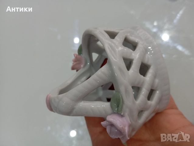 Стара порцеланова кошница , снимка 7 - Колекции - 52661706