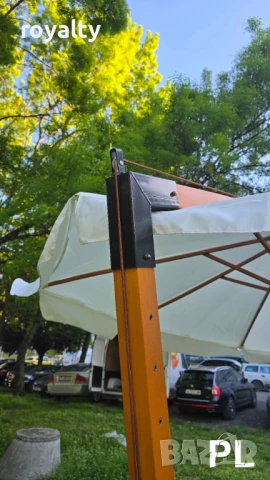 ГРАДИНСКИ ЧАДЪР С МЕТАЛНА СТОЙКА 3Х3м, снимка 2 - Градински мебели, декорация  - 51155106