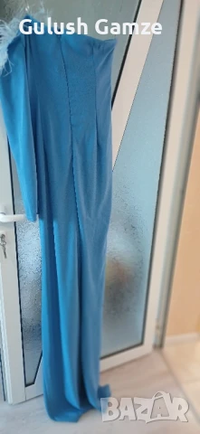 дамска дълга рокля в синьо , снимка 3 - Рокли - 51254807