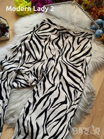 Широк зебров панталон, снимка 2 - Панталони - 50867702