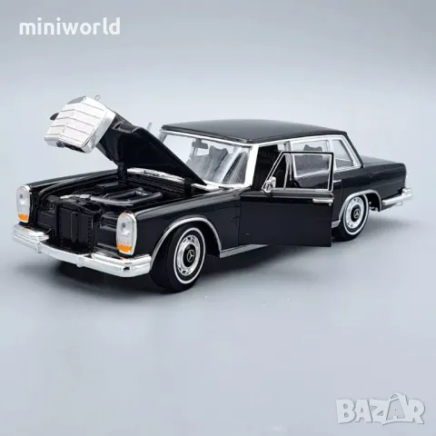 Mercedes 600 W100 1963 - мащаб 1:24 на Welly моделът е нов в кутия, снимка 3 - Колекции - 49871250