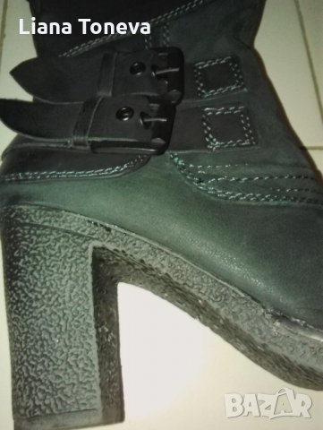 черни високи ботуши"Марко Тоцци", снимка 2 - Дамски ботуши - 27390816