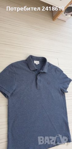 Lacoste Pique Cotton Regular Fit Mens Size 4 - М ОРИГИНАЛ! Мъжка тениска!, снимка 8 - Тениски - 37508677