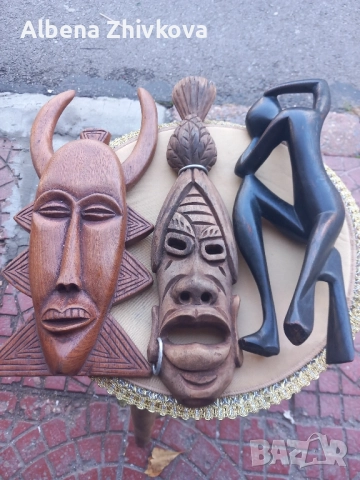 африкански пластики от дърво