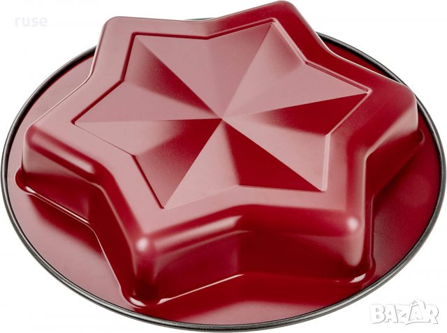 НОВИ! Коледна форма Звезда Zenker торти кексове пайове Ø27.5х4.5см, снимка 4 - Съдове за готвене - 38572909