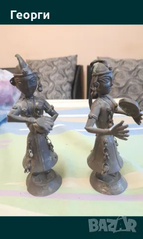 Стари статуетки музиканти, снимка 5 - Антикварни и старинни предмети - 50109670