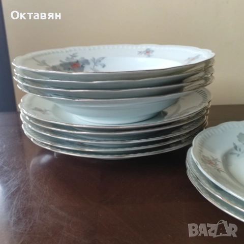 Порцеланов сервиз за хранене 18 части, снимка 6 - Сервизи - 53312734