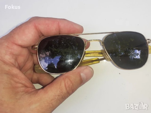 Американски пилотски очила American Optical 12K GF, снимка 2 - Антикварни и старинни предмети - 51043389