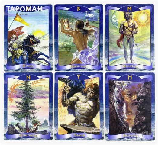 Оракул с руни- Runes Oracle Tarot Cards, снимка 7 - Карти за игра - 48244496