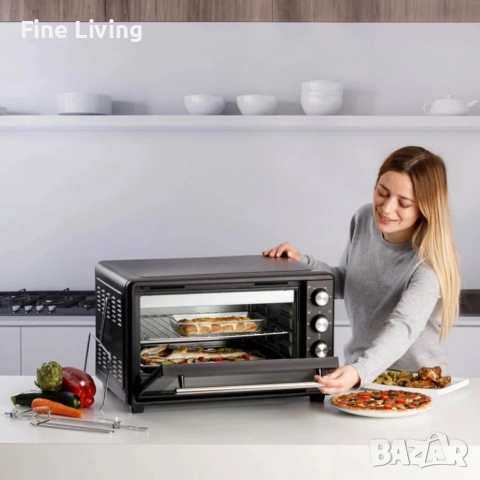 Електрически фурни Taurus Horizon – 30L, 45L и 60L, 15 функции, таймер 90 мин. и двойно стъкло, снимка 2 - Печки, фурни - 52077498