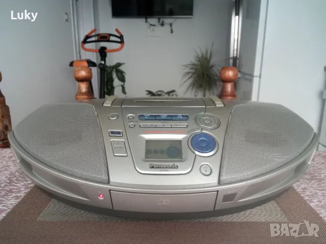 Мини уредба.Радиокасетофон+CD-Panasonic, снимка 3 - Аудиосистеми - 50354852