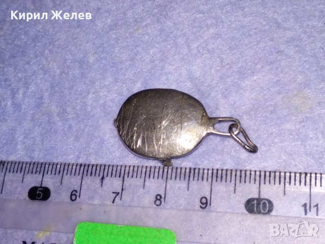 СТАРА СРЕБЪРНА ВИСУЛКА от МЕДАЛЬОН СРЕБРО 925 с ГНЕЗДО за ВГРАЖДАНЕ на СКЪПОЦЕНЕН КАМЪК 34462, снимка 2 - Антикварни и старинни предмети - 39318955