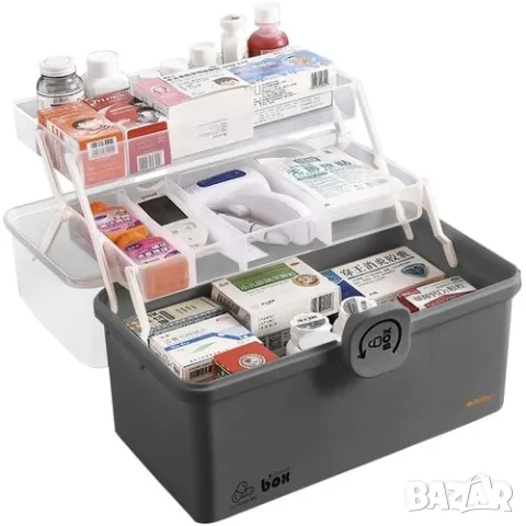 Голям куфар органайзер за лекарства / Кутия за лекарства 