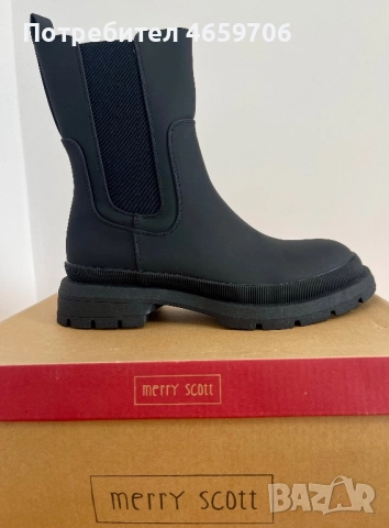 Дамски черни боти, снимка 3 - Дамски боти - 52524664