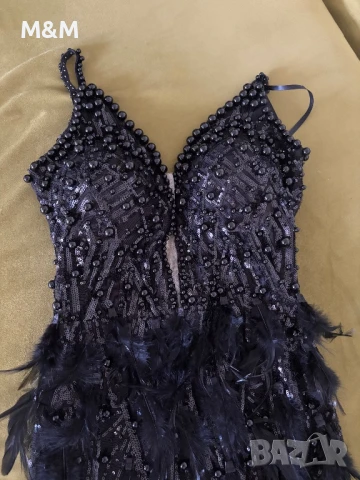 Рокля с пера, снимка 4 - Рокли - 50643996