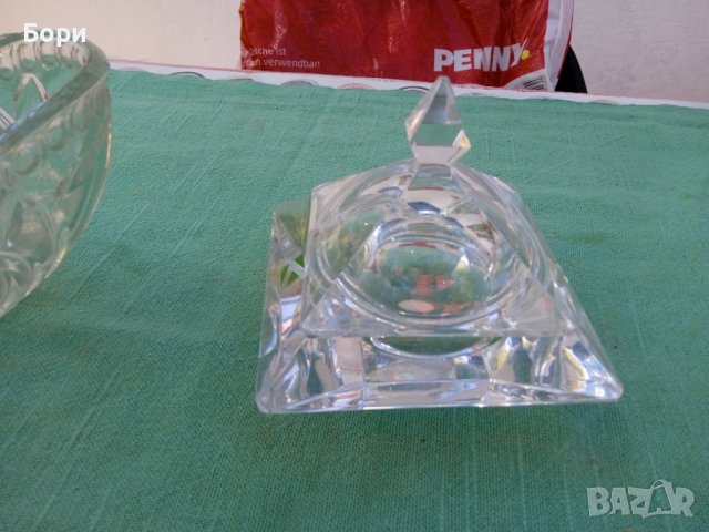 Стъклена купа и бонбониера, снимка 3 - Други - 36802820