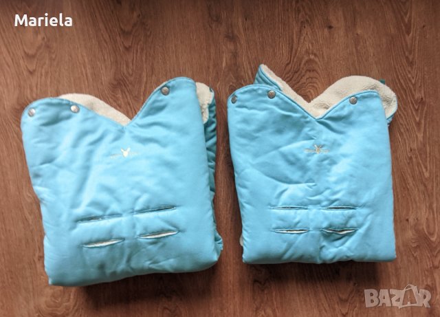 WallaBoo - Бебешко одеяло с топла подплата Wrap Nore Soft Blue