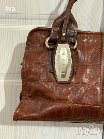 Дамска чанта естествена кожа NICOLI Made in Italy, снимка 5 - Чанти - 53317678