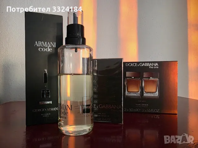 парфюми, georgio armani, dolce&gabanna, снимка 1 - Мъжки парфюми - 48644188