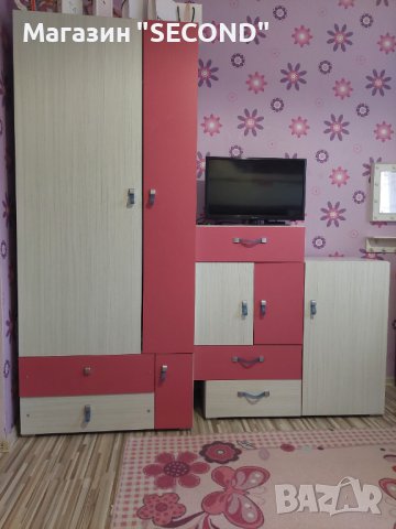 Обзавеждане за детска стая ИРИМ+ 2 матрака и попълнителна преграда за горното легло, снимка 6 - Мебели за детската стая - 43756170