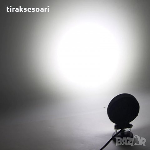 Кръгъл Диоден фар 27W за офроуд джип ATV Диоден халоген LED фар, снимка 4 - Аксесоари и консумативи - 33532304