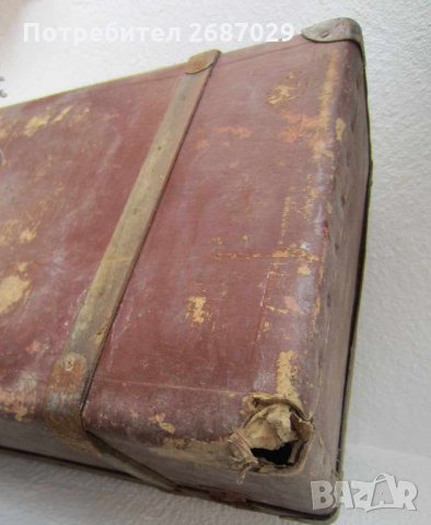 70х36х16см. стар голям куфар, идеален за маса, антика, снимка 6 - Други - 28950150