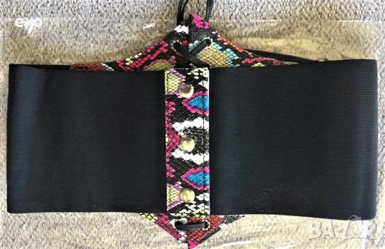 Ефектен корсет, Колан корсет, Еластичен корсет еко кожа, снимка 4 - Корсети, бюстиета, топове - 39506590