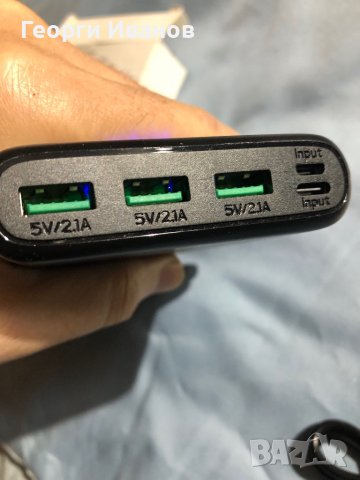 Преносимо зарядно устройство 36800mAh, 3 изхода Power Bank, двоен вход 5V/ външна батерия, USB-C в, снимка 11 - Външни батерии - 43423882