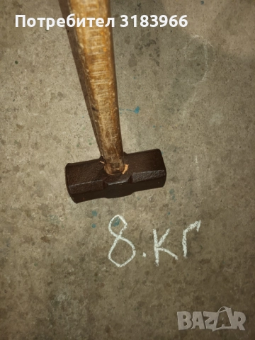 голям каменарски чук .немски. 8 килограма, снимка 8 - Други инструменти - 52204986