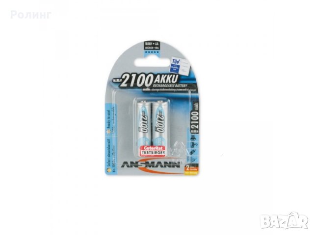 Акумулаторна батерия АА MaxE, 2100mAh, 2 бр блистер № 17*