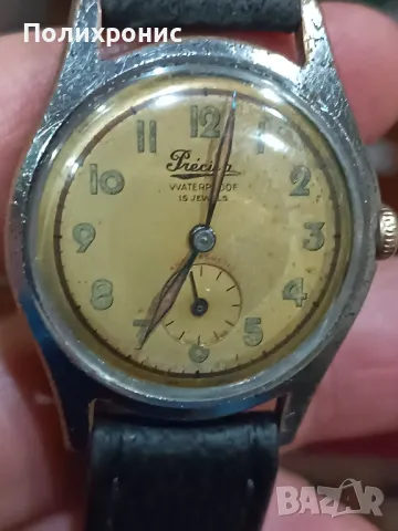 Стар военен швейцарски часовник, снимка 2 - Мъжки - 48802419