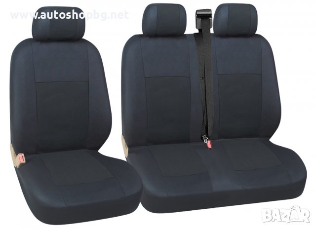 2+1 Лукс Калъфи черни За Седалки за Mercedes Sprinter след 2010г с калъф за подлакатник