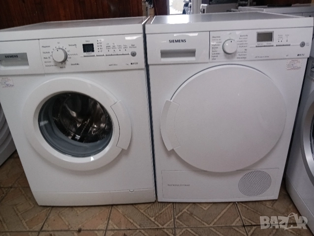 Комплект пералня и сушилня с термопомпа Сименс Siemens IQ серия с две години гаранция!