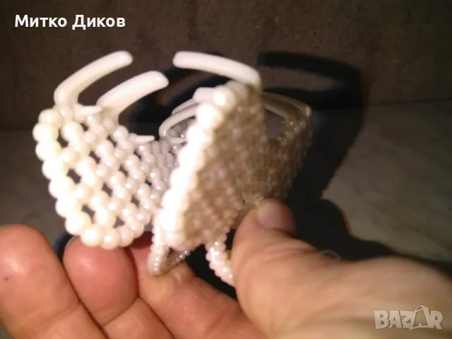 Щипка за коса нова перли 80х52х41мм, снимка 5 - Продукти за коса - 48428307