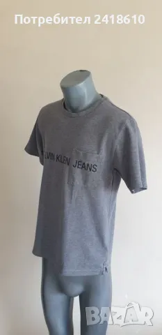 Calvin Klein Jeans CKJ Cotton Mens Size S  ОРИГИНАЛ! Мъжка Тениска!, снимка 6 - Тениски - 50068038