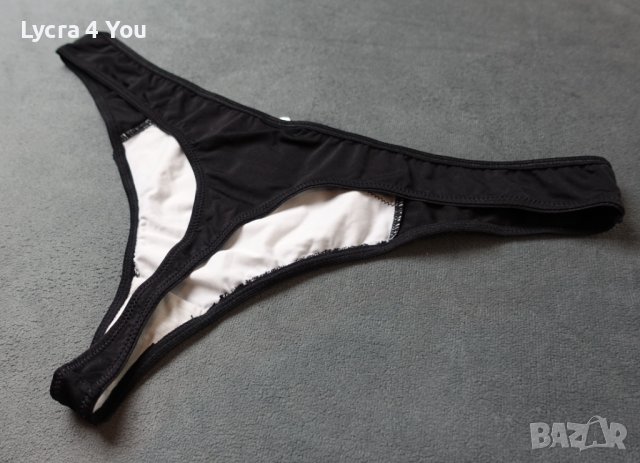 Rainbow (eur 48-50) XL дамска прашка в черно и бяло с дантела отпред, снимка 7 - Бельо - 43291227