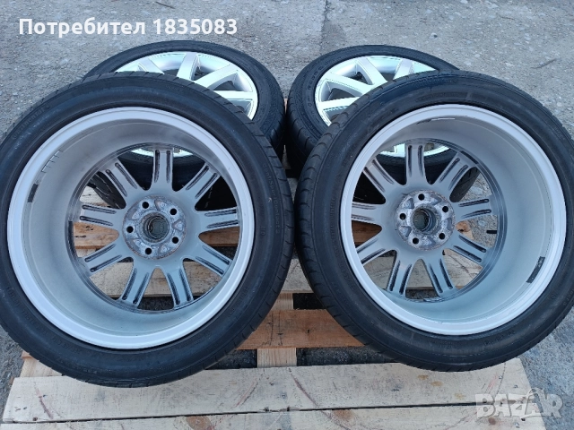 Лети джанти 17ки 5х112 Audi + летни гуми 235/45/17 Continental, снимка 9 - Гуми и джанти - 52228165